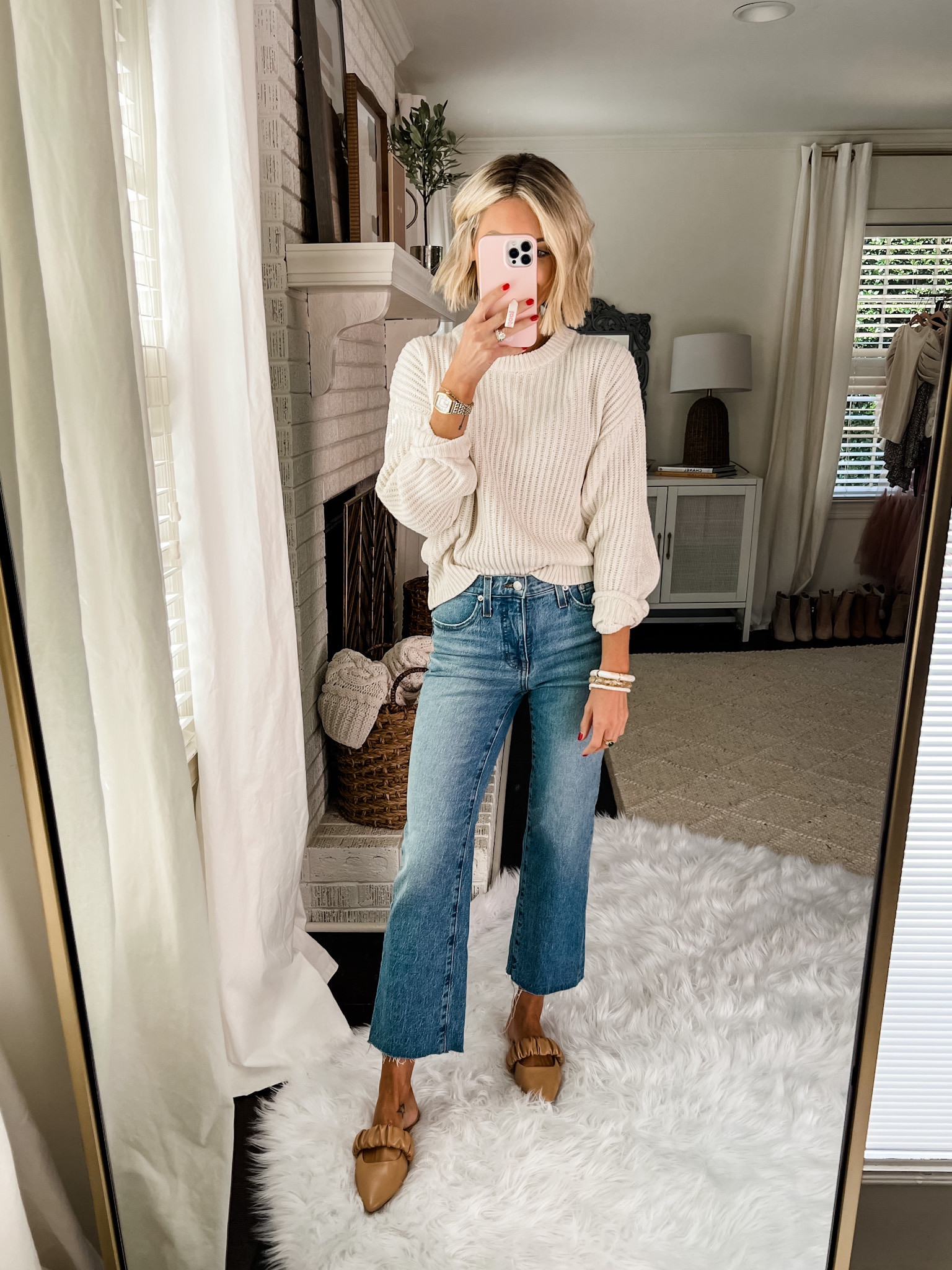 Casual fall outfit! Perfect pumpkin patch outfit 🙌 pair it with booties too! Loverly Grey is wearing an XS/24

#LTKHalloween #LTKSeasonal #LTKstyletip