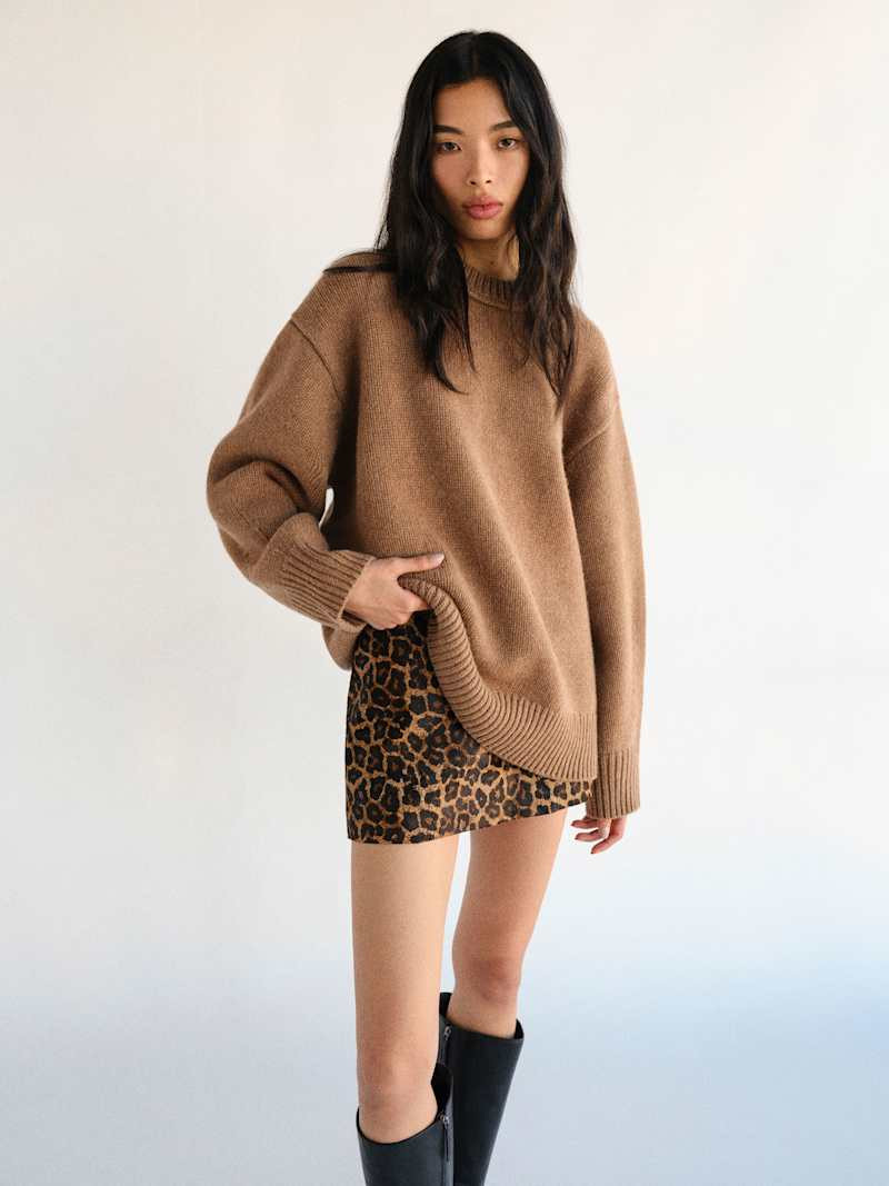 Jo Regenerative Wool Oversized Crew | Reformation (Global)