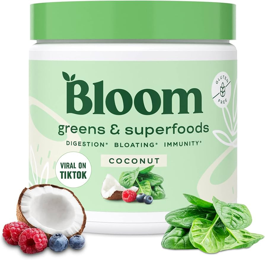 Bloom Nutrition Super Greens Powder Smoothie & Juice Mix - Probiotics for Digestive Health & Bloa... | Amazon (US)