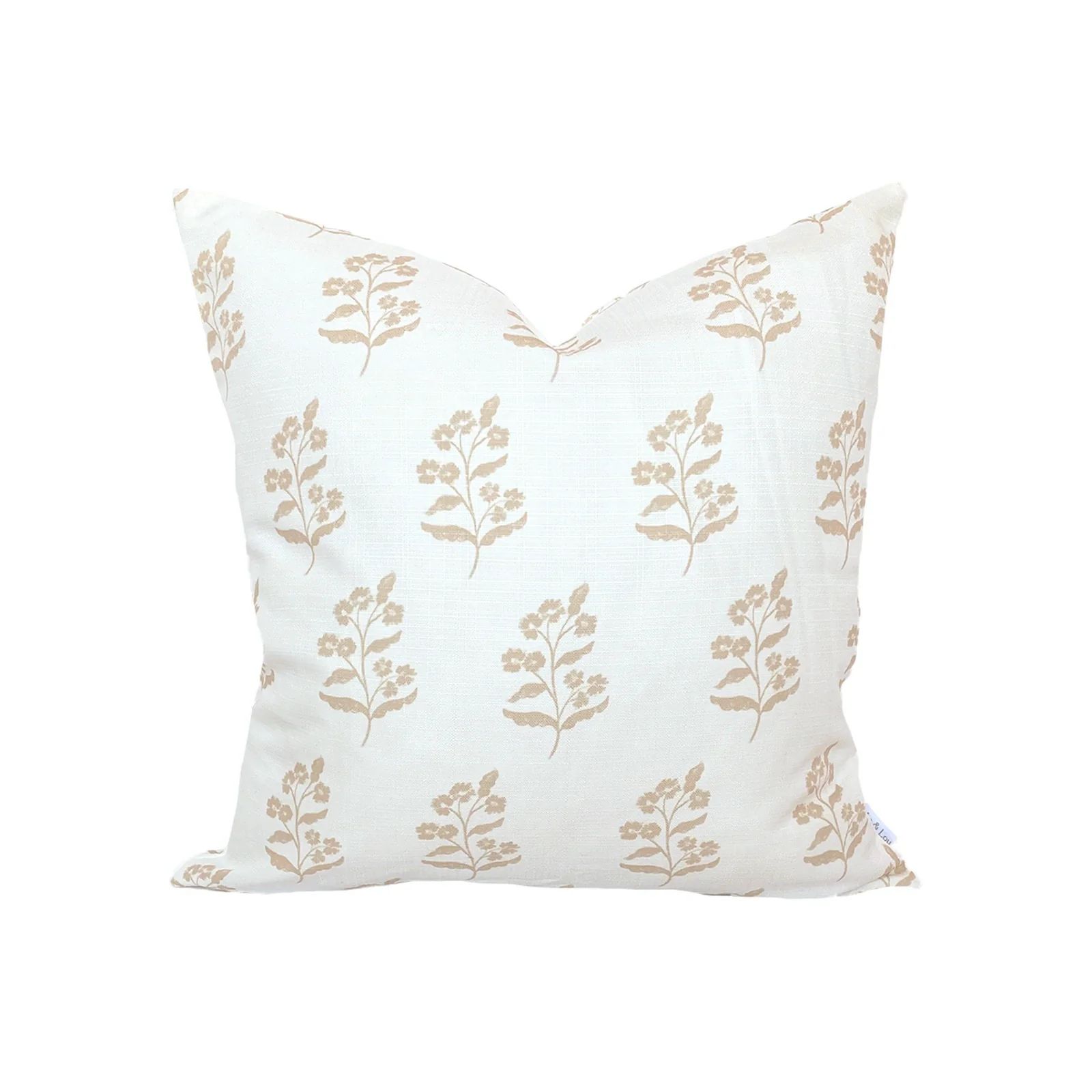 Frankie Floral Pillow in Natural | Brooke and Lou
