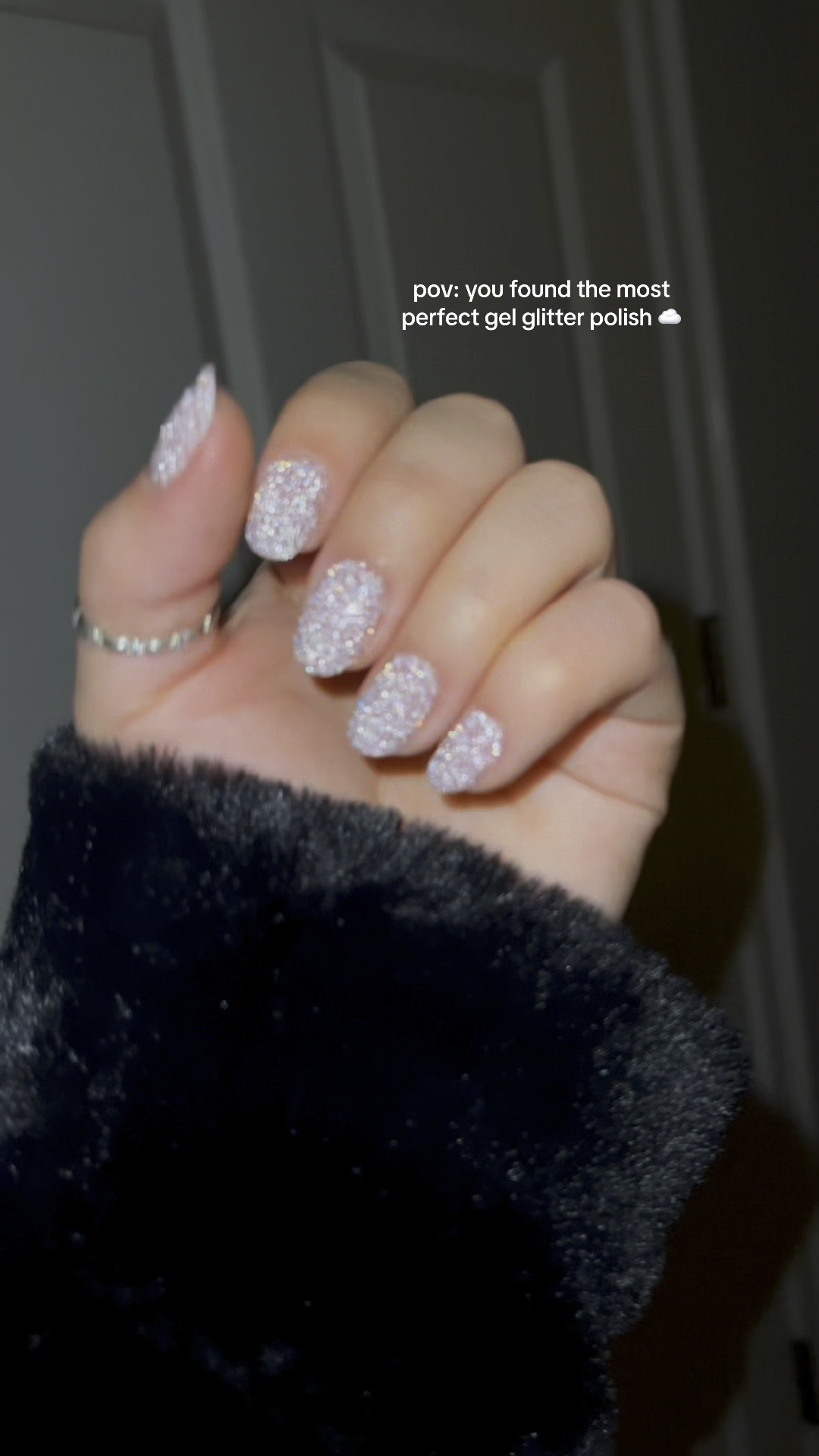 A lilac purple sparkle polish 🤍🎀☁️ This is such a gorgeous shade & it becomes reflective when light is flashed onto it! A gel nail polish I lovee

#LTKfindsunder50 #LTKbeauty #LTKstyletip