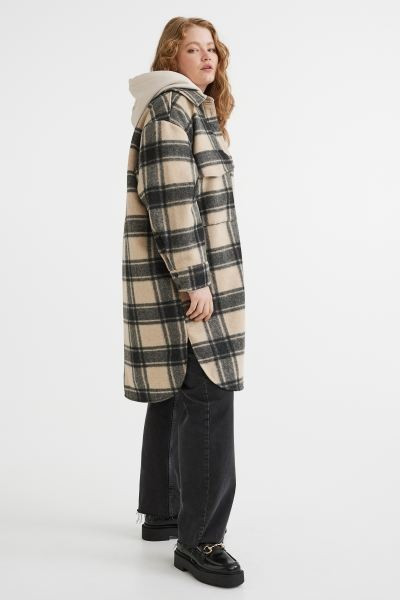 Oversized long shacket | H&M (UK, MY, IN, SG, PH, TW, HK)