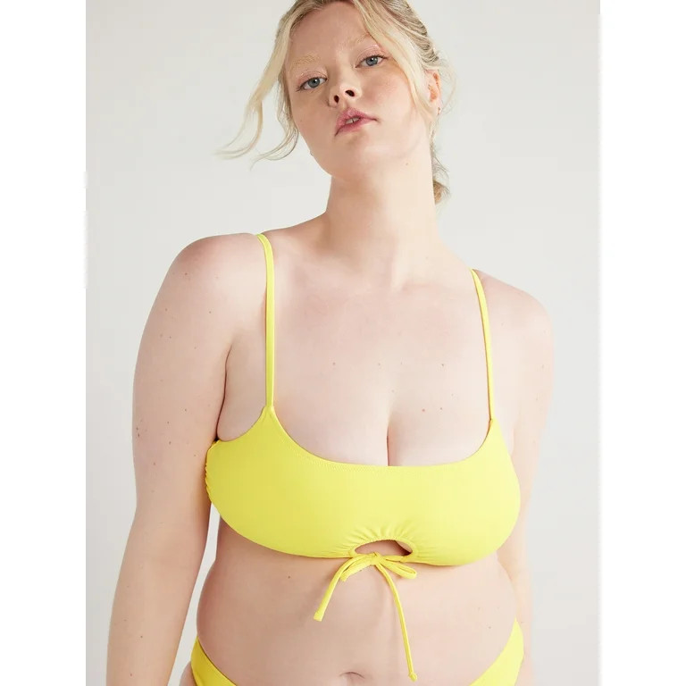 No Boundaries Juniors’ Reversible Keyhole Bralette Bikini Top, Sizes XS-XL | Walmart (US)