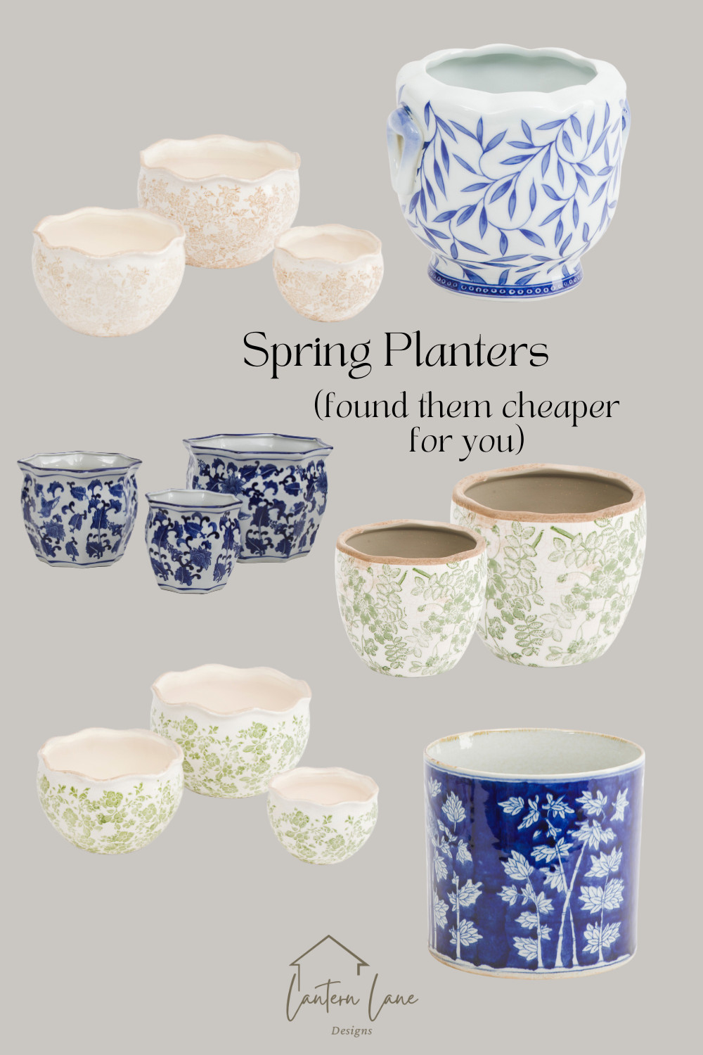 Spring planters I am loving right, I can't get over these floral planter. Love the blue and white chinoiserie prints. Perfect for your spring and summer decor and plants 

 #LTKSeasonal #LTKHome #LTKSaleAlert