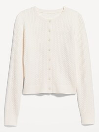 SoSoft Cable Crop Cardigan Sweater | Old Navy (US)