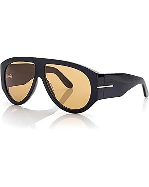 OSAGAMA Trendy Retro Oversized Aviator Sunglasses for Women Men 70s Luxury Designer Thick Classic... | Amazon (US)