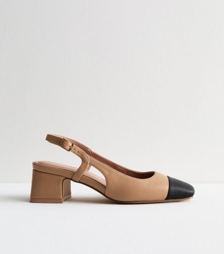Two tone affordable slingback heels 

#LTKfindsunder50 #LTKworkwear #LTKshoecrush