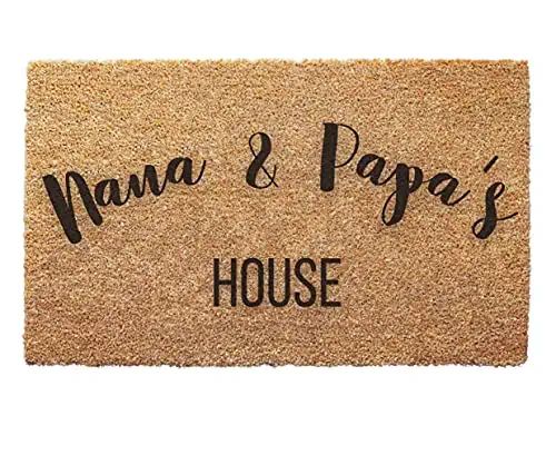 Nana & Papa's House Decorative Doormats - Funny Entryway Home Decoration Grandma and Grandpa's Ho... | Amazon (US)