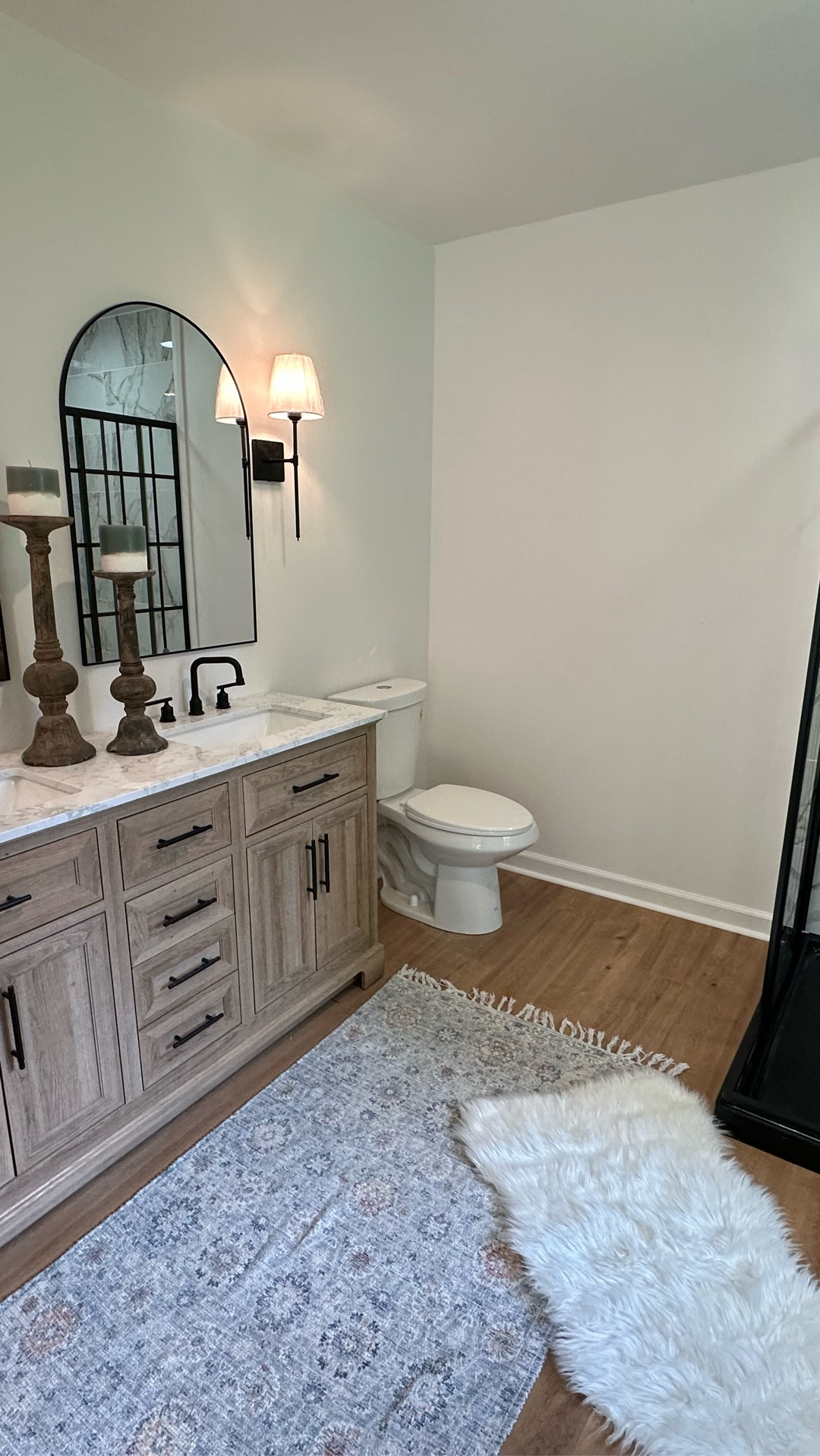 This shower enclosure will save you so much on your bathroom remodel without sacrificing style and character! Custom glass shower doors are so expensive so avoiding that will soften your expenses! Plus, it even comes with the shower pan!

#LTKMens #LTKHome #LTKSaleAlert