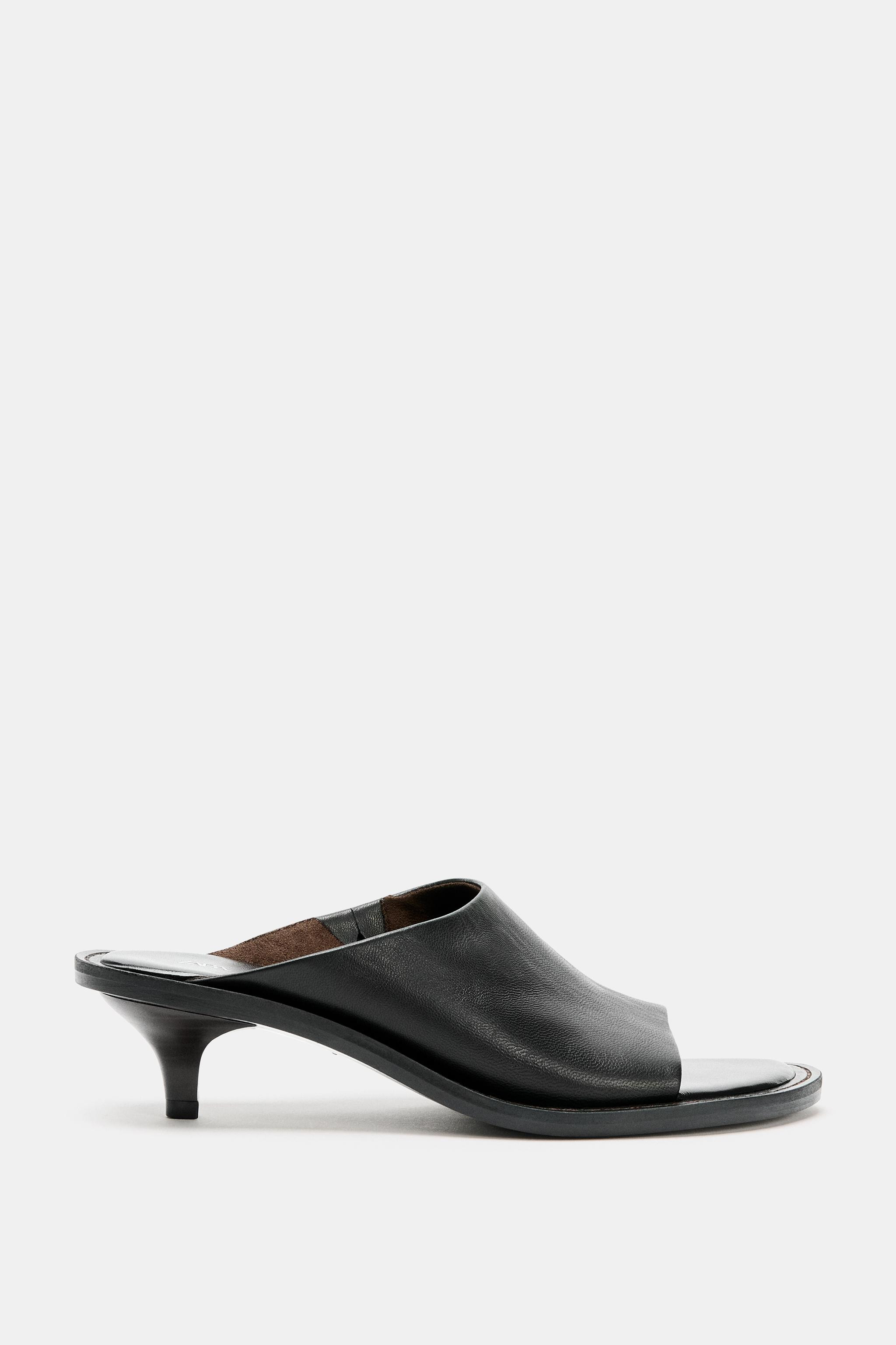 LEATHER MULE SANDALS | Zara US