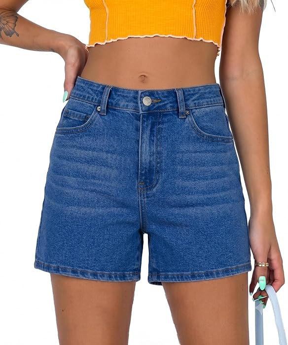 Short for Women Casual Hight Waisted Denim Shorts Stretchy Summer Hot Jort | Amazon (US)