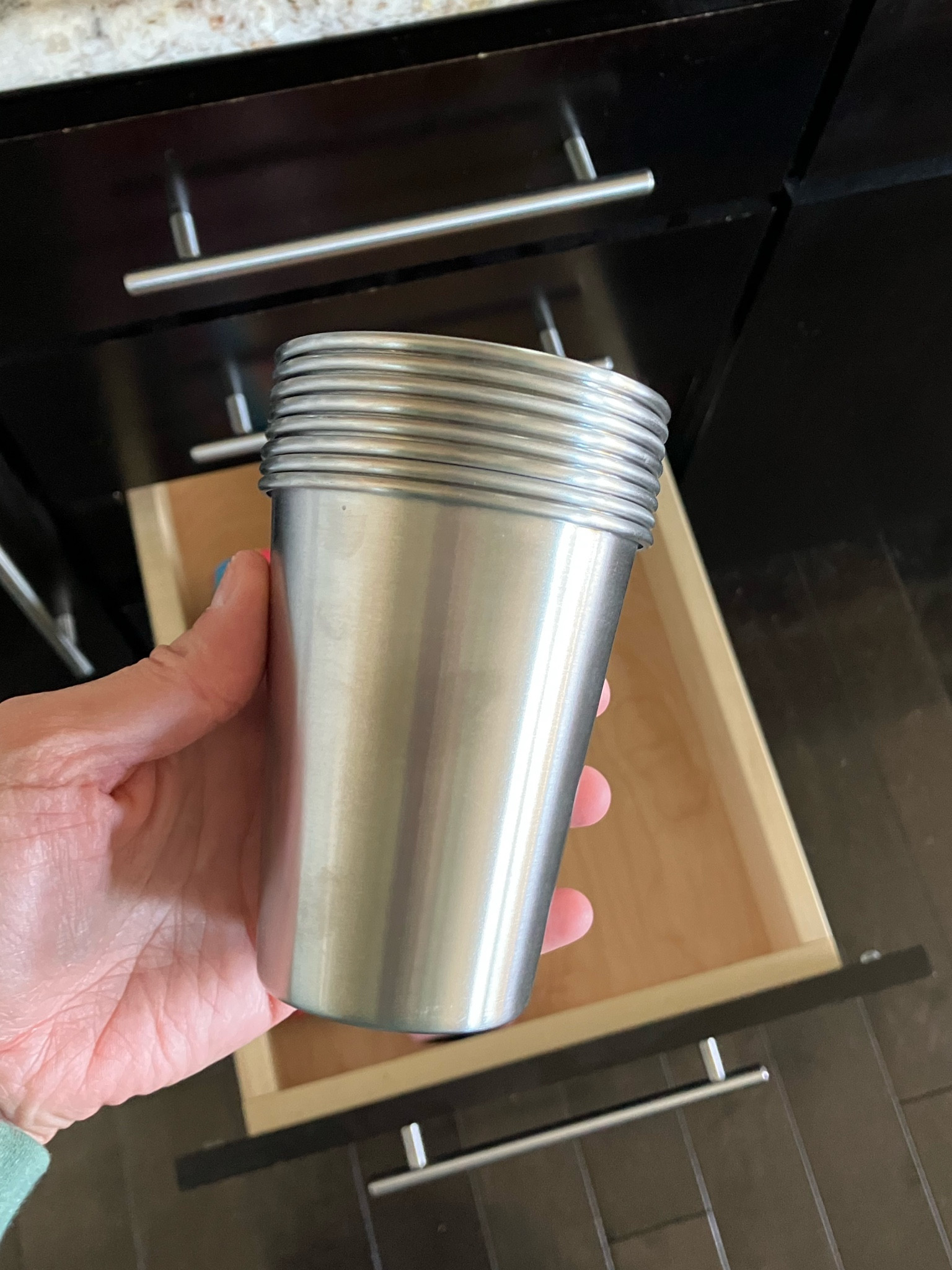 I ditched all our plastic cups and got 2 orders of these stainless steel cups for the kids and us! I’d go with the 12 or 16 oz. BPA free. Stackable and take up hardly any space. 

#LTKhome #LTKfamily #LTKkids