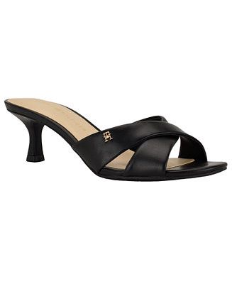 Women's Lanis Criss-Cross Kitten Heel Sandals | Macy's