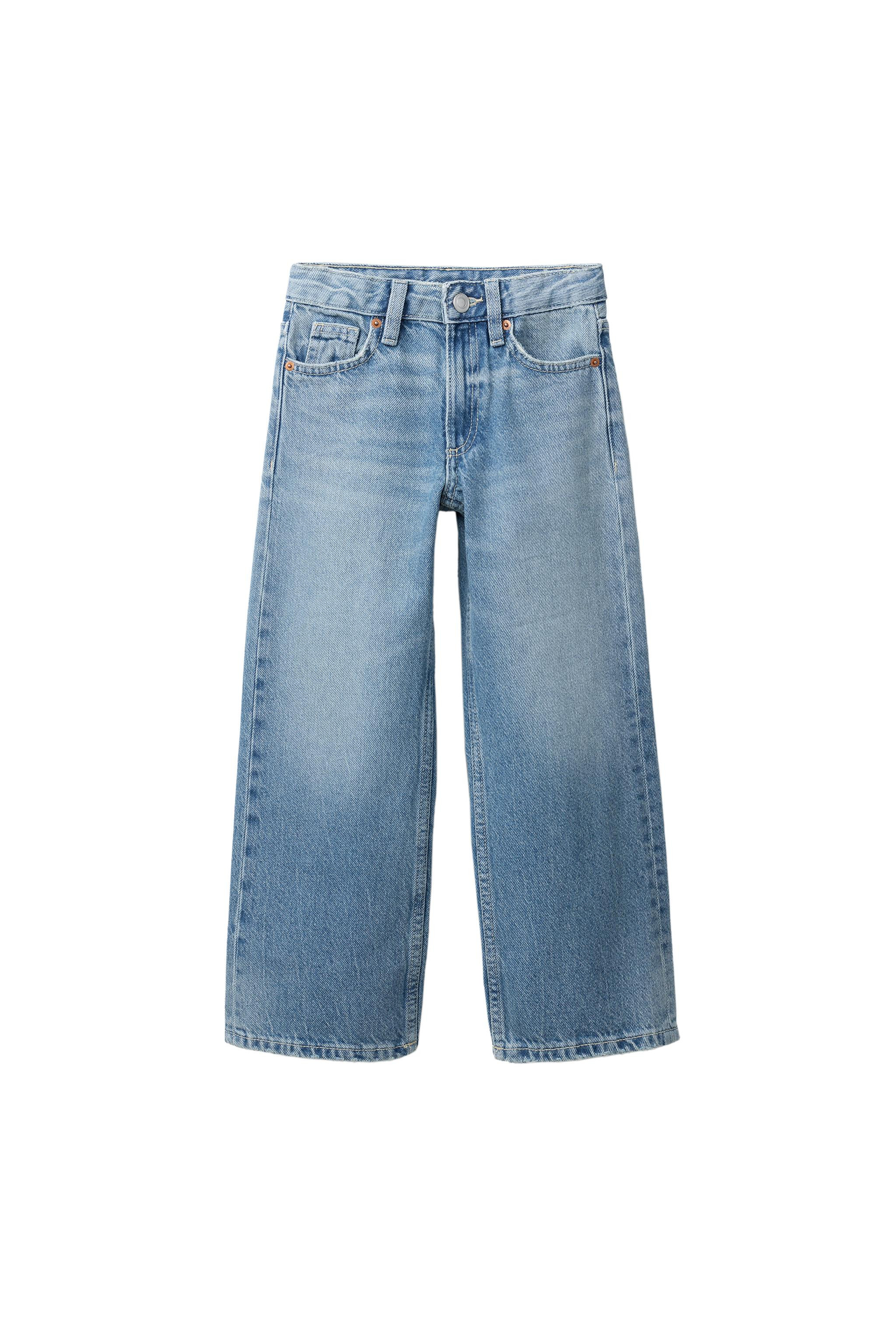 DISTRESSED WIDE LEG JEANS | Zara US