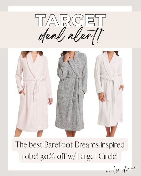 Target Barefoot Dreams robe 30% off w/Target Circle! 

#LTKsalealert #LTKstyletip #LTKHoliday