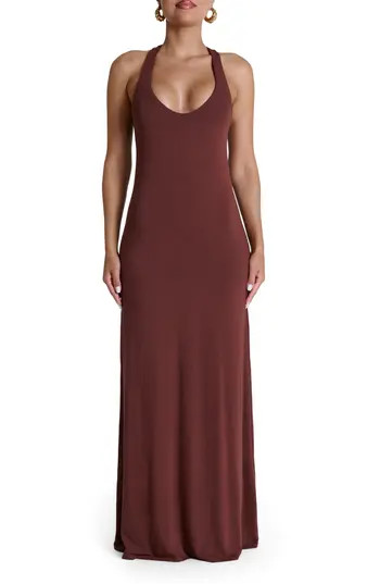 Naked Wardrobe Smooth Tank Maxi Dress in Pecan Brown at Nordstrom Rack, Size Medium | Nordstrom Rack