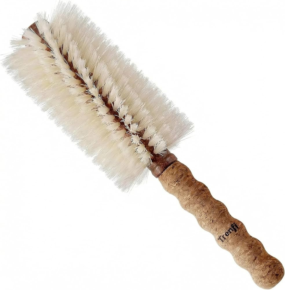 Boar Bristle Round Brush for Blow Drying and Blowout — 2.75 Inch Dual-Fiber Boar and Nylon Barr... | Amazon (US)