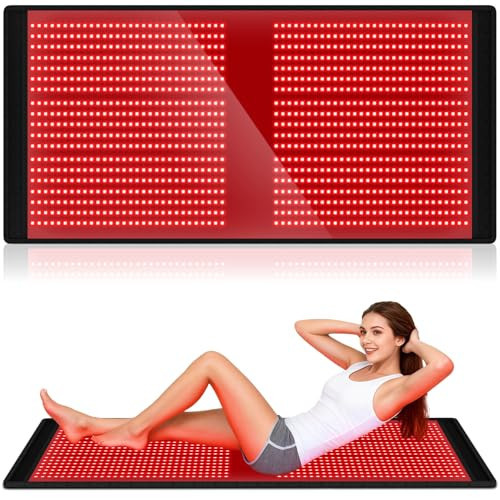 XKETA Red Light Mat Full-Body: Red Light Therapy Blanket Clinical Grade TPU - Extra Large 66.5 x 31.5 1140 LEDs Near Infrared 660nm 850nm - Relief Knees & Legs Pain Body Relax for Bed | Amazon (US)