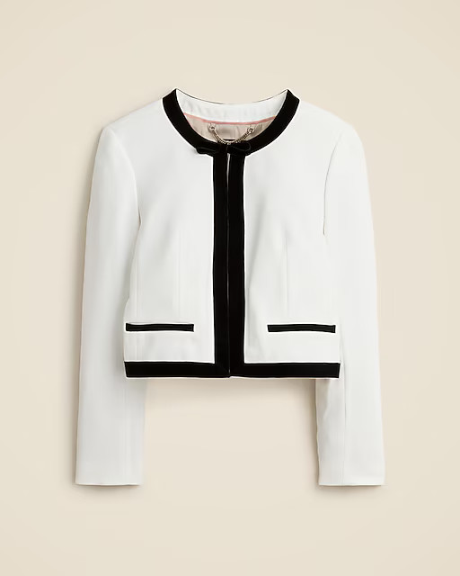 Bow lady jacket in four-season stretch | J. Crew US