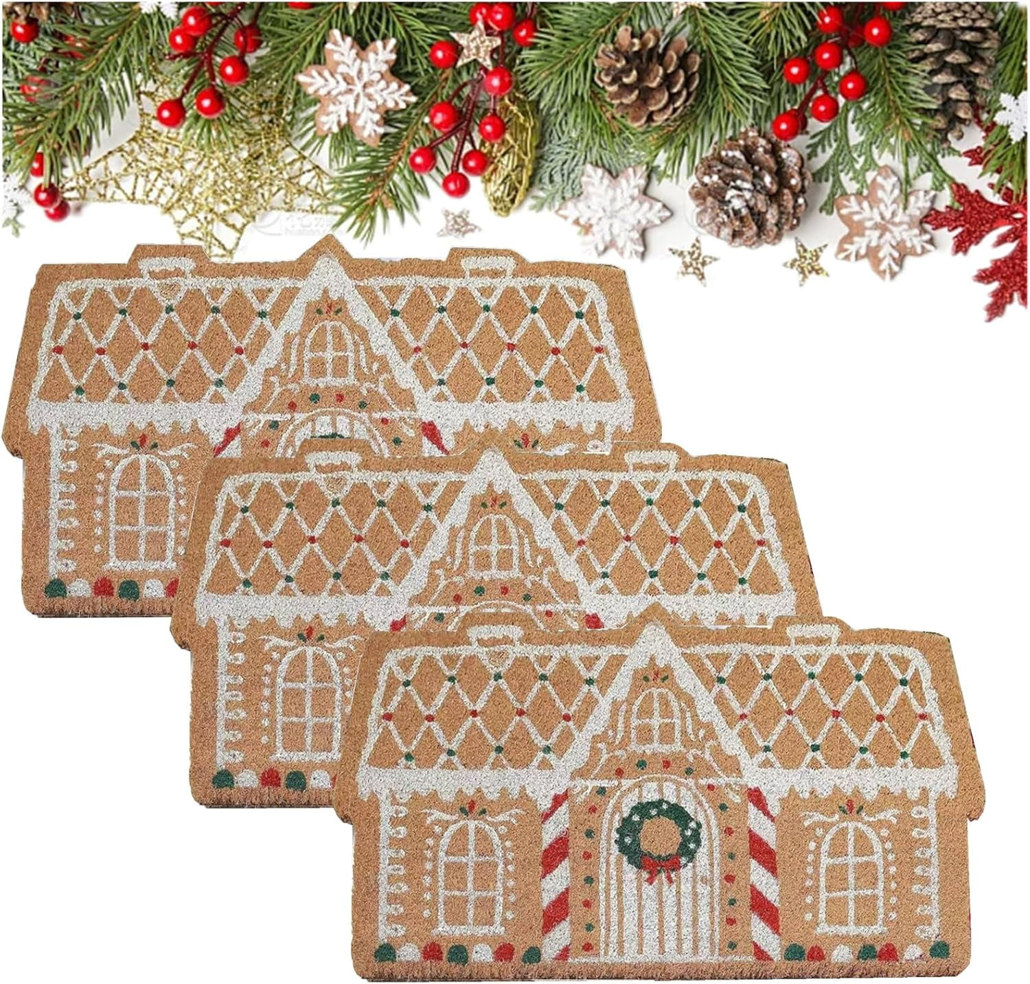 Gingerbread House Door Mat,Gingerbread Door Mat, Christmas Gingerbread Door Mat, Gingerbread Rug ... | Walmart (US)