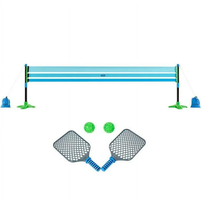 Little Tikes TotSports Pickleball Set, Includes 2 Paddles, 2 Balls, & Net, Ages 3+, Blue | Walmart (US)