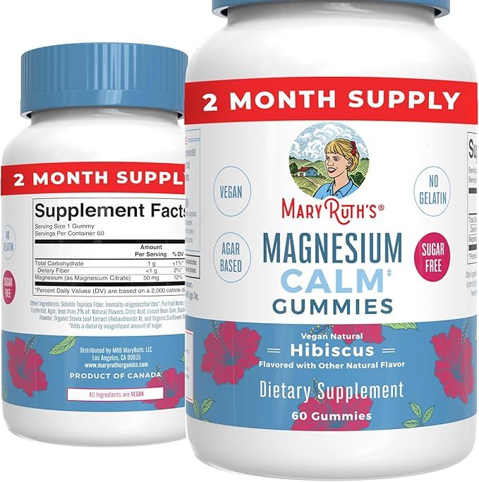 MaryRuth's Magnesium Citrate Gummies | 2 Month Supply | Sugar Free | Magnesium Supplement | Calm ... | Amazon (US)
