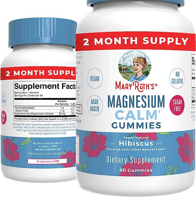 MaryRuth's Magnesium Citrate Gummies | 2 Month Supply | Sugar Free | Magnesium Supplement | Calm ... | Amazon (US)