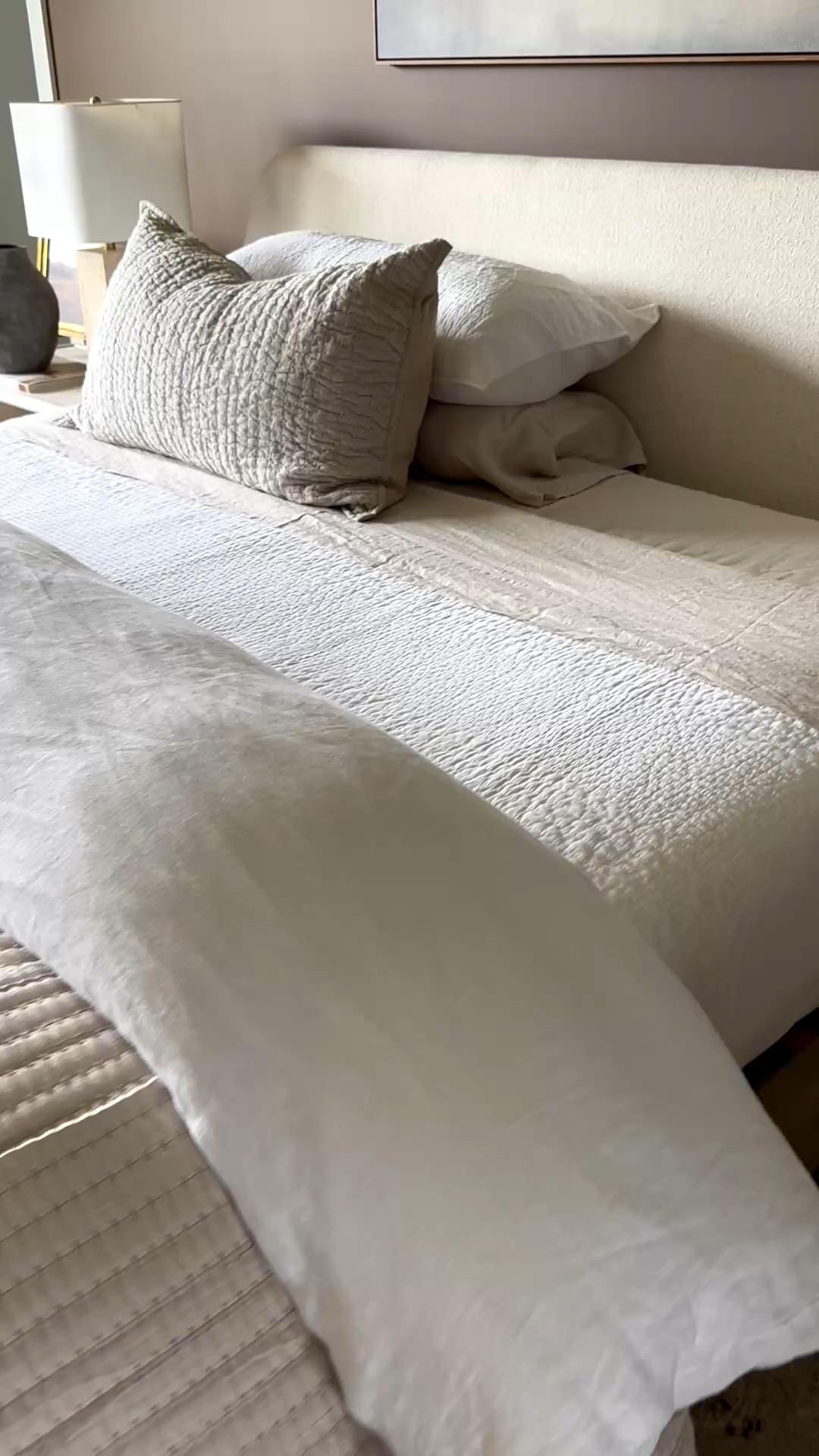 New linen sheets for summer. They’re so soft and light. @Quince

#LTKmorningroutine #LTKHome #LTKSaleAlert