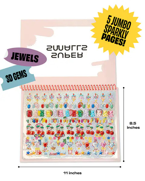 Gemify\u00ae Mega Sticker Booklet | Super Smalls