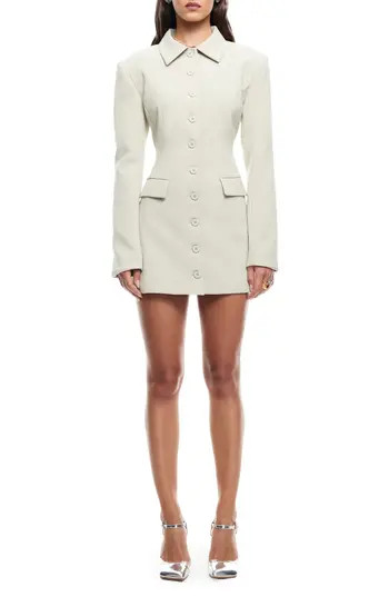 LIONESS Cheri Long Sleeve Minidress in Matcha at Nordstrom Rack, Size Small | Nordstrom Rack