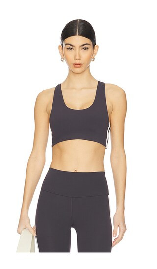 Ella Airweight Bra in Graphite & White | Revolve Clothing (Global)