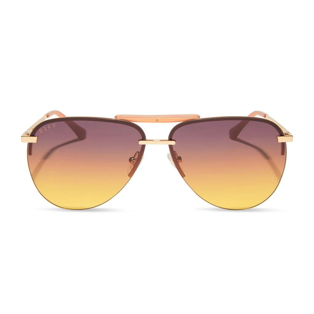 TAHOE - GOLD + INCA GRADIENT SUNGLASSES | DIFF Eyewear