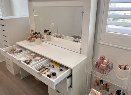 almost everything in my beauty room – including my vanity, rolling cart, and acrylic organizers – are at least 25% off this weekend!

#LTKsalealert #LTKunder100 #LTKbeauty