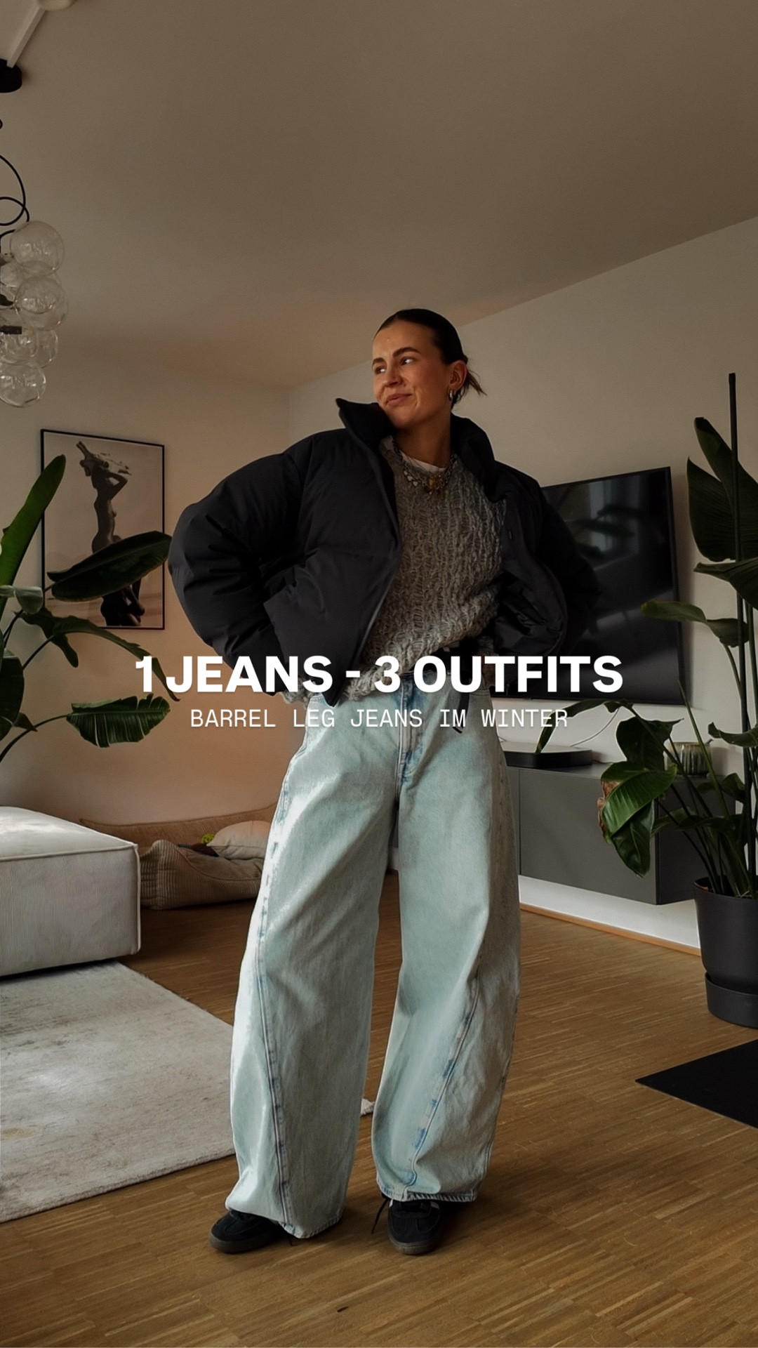 meine 3 tipps für barrel leg jeans im winter 🤝

1️⃣ schmale schuhe 
nimmt optisch volumen raus & macht die silhouette ruhiger

2️⃣ oberteil in die hose stecken
auch unter jacken - gibt sofort form & balance

3️⃣ bewusst brechen, wenn’s zum look passt
chunky boots funktionieren trotzdem - aber nur, wenn sie den vibe unterstützen (z. b. bei einem eher edgy oder bold outfit) wichtig ist, dass es bewusst gewählt wirkt, nicht zufällig

#LTKdeutschland #LTKstyletip #LTKautumn