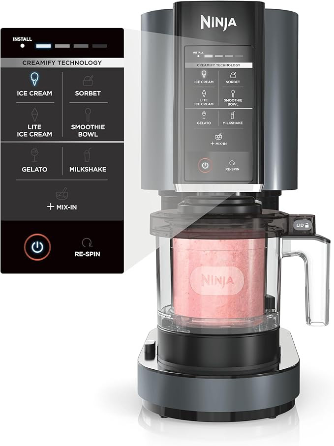 Ninja CREAMi, Ice Cream Maker, Ice Cream, Gelato, Sorbet ,Milkshakes, Mix-ins, Smoothie Bowls & M... | Amazon (US)