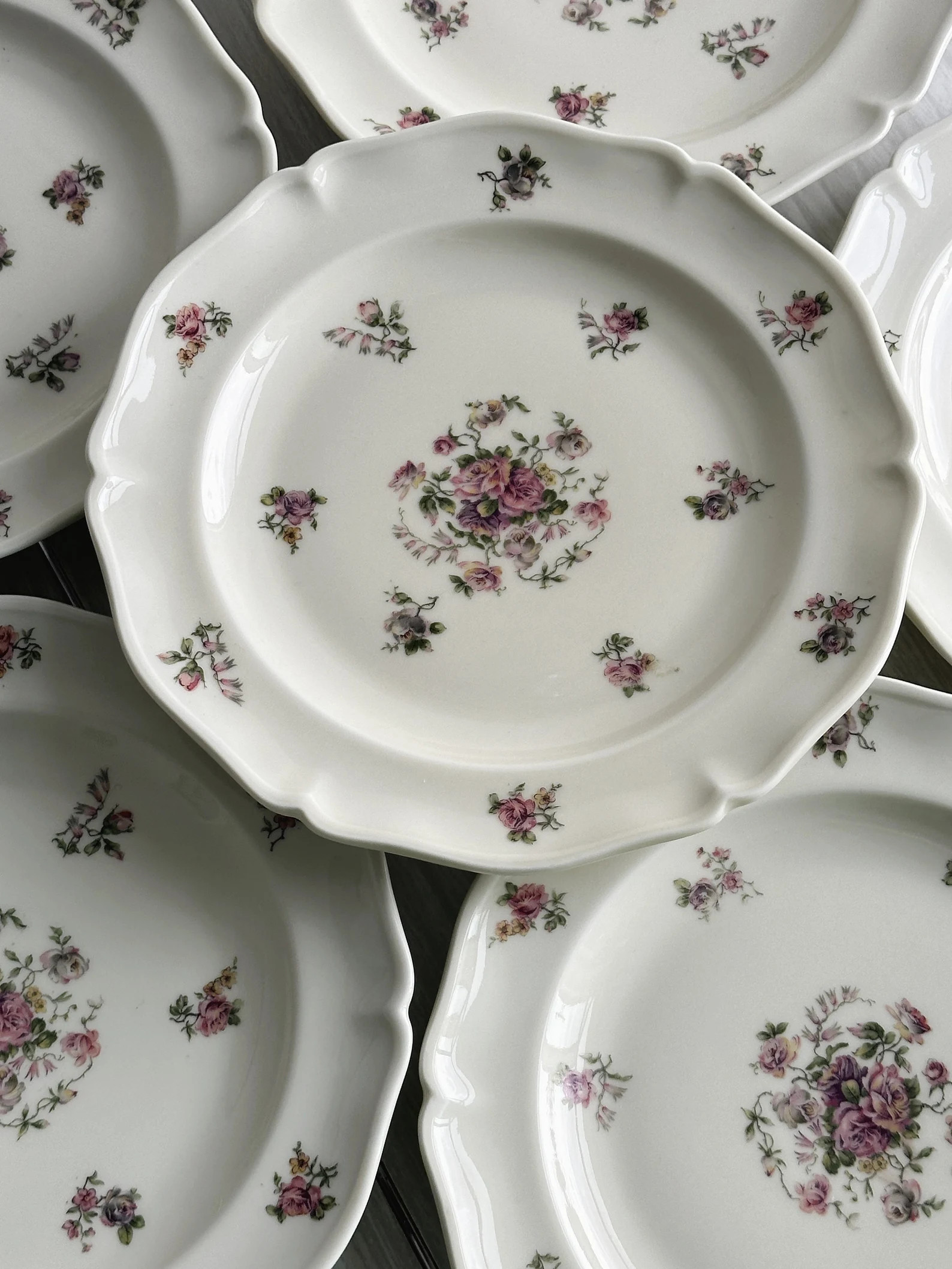Lot de 6 assiettes à dessert en porcelaine à motif floral 'Royal Limoges', décoration de table... | Etsy (US)
