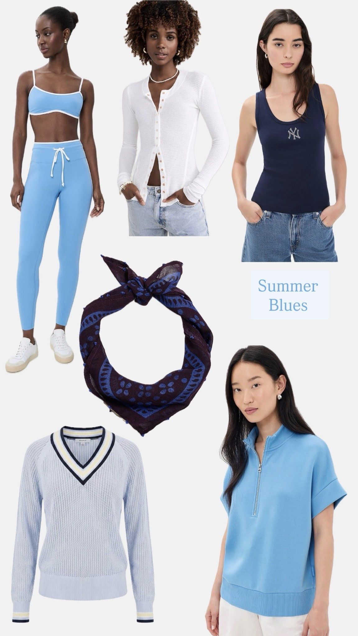 Summer blues — daily edit cover from Found by Em