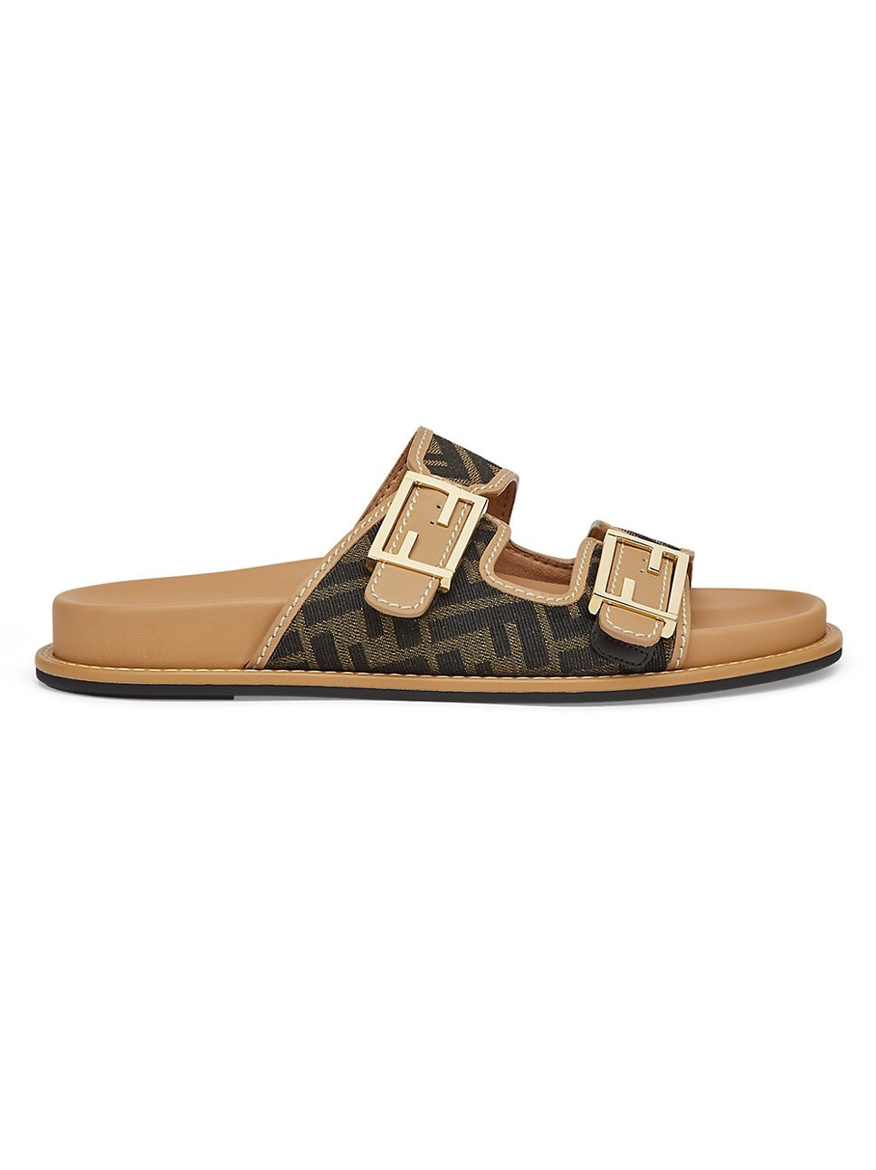 Logo Canvas Flat Sandals | Saks Fifth Avenue