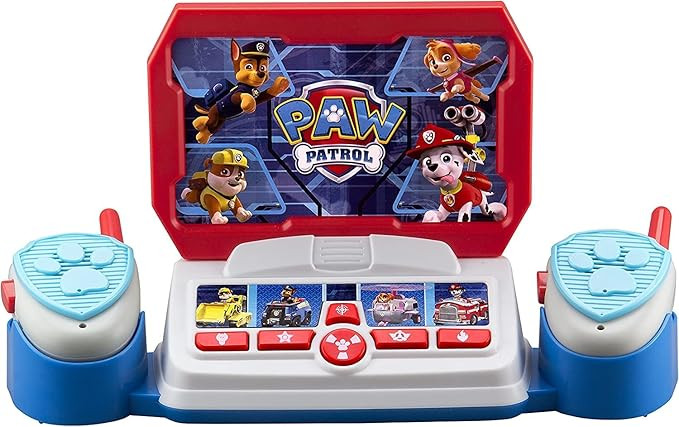 Paw Patrol Toy Walkie Talkie Command Center with Kid Friendly Two Way Radios, Built-in Speech & S... | Amazon (US)