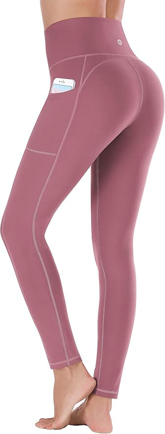 Ewedoos Women's Yoga Pants with Pockets - Leggings with Pockets, High Waist Tummy Control Non See... | Amazon (US)