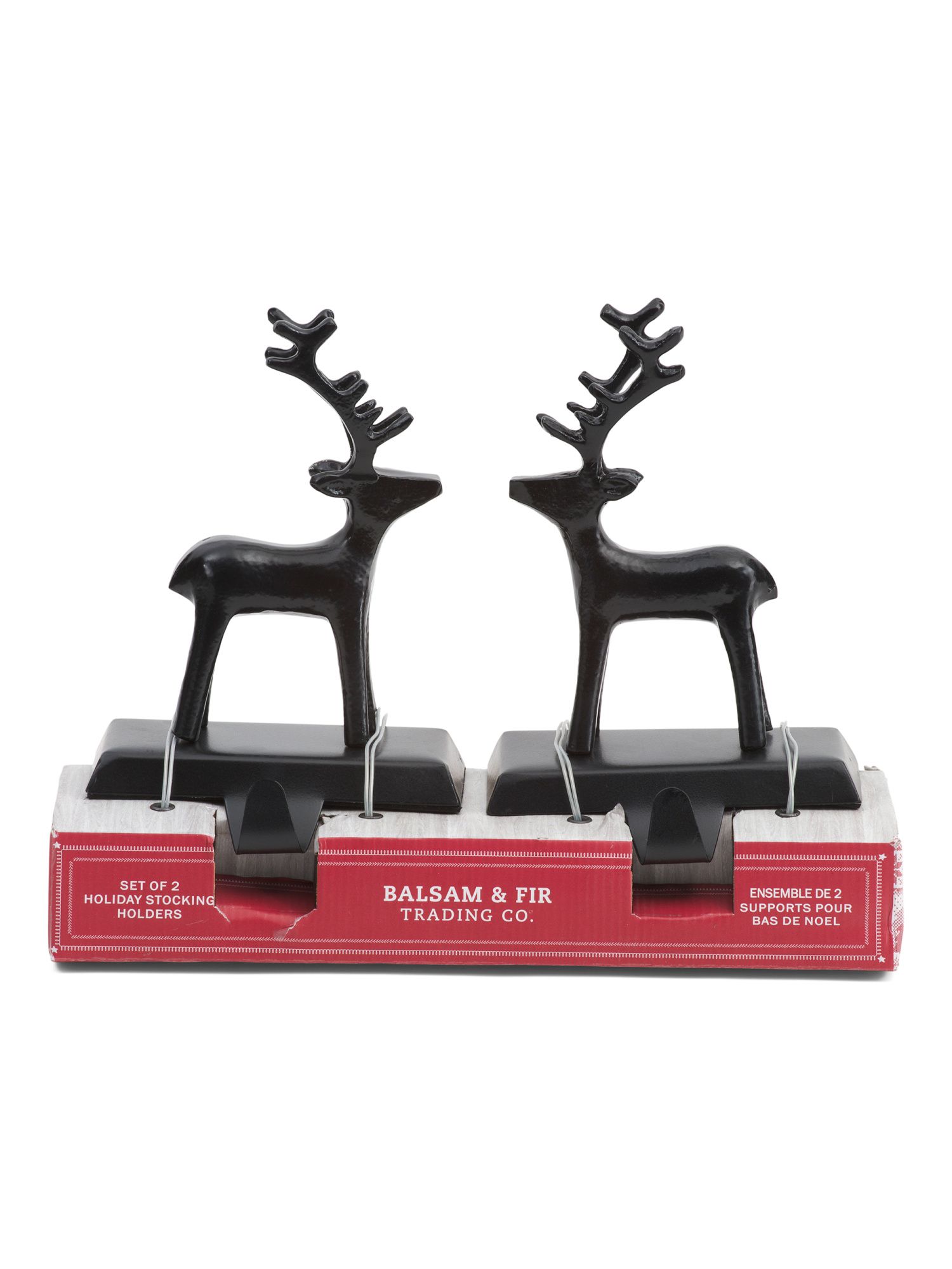 Set Of 2 Matte Reindeer Stocking Holders | Pillows & Decor | Marshalls | Marshalls