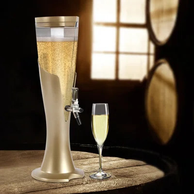 3L Beer Tower Drink Dispenser with Removable Ice Tube | Wayfair Professional