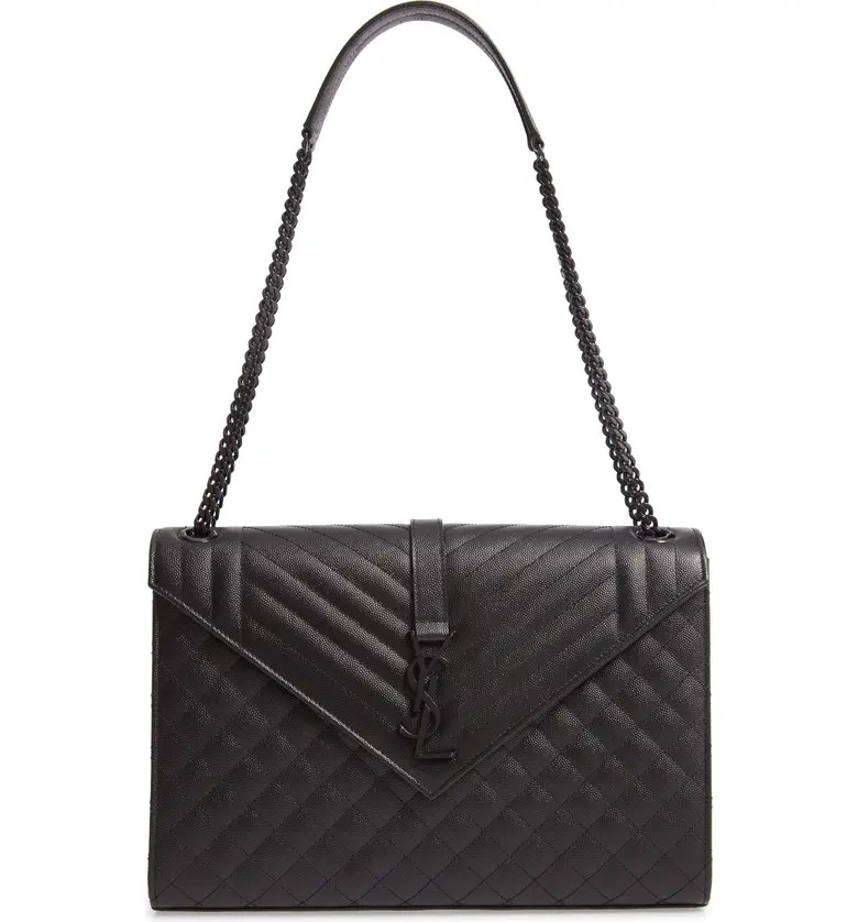 Large Envelope Calfskin Leather Shoulder Bag | Nordstrom