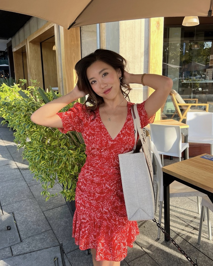 A gorgeous red dress paired with a Chloe bag for anywhere!

#LTKStyleTip #LTKWorkwear