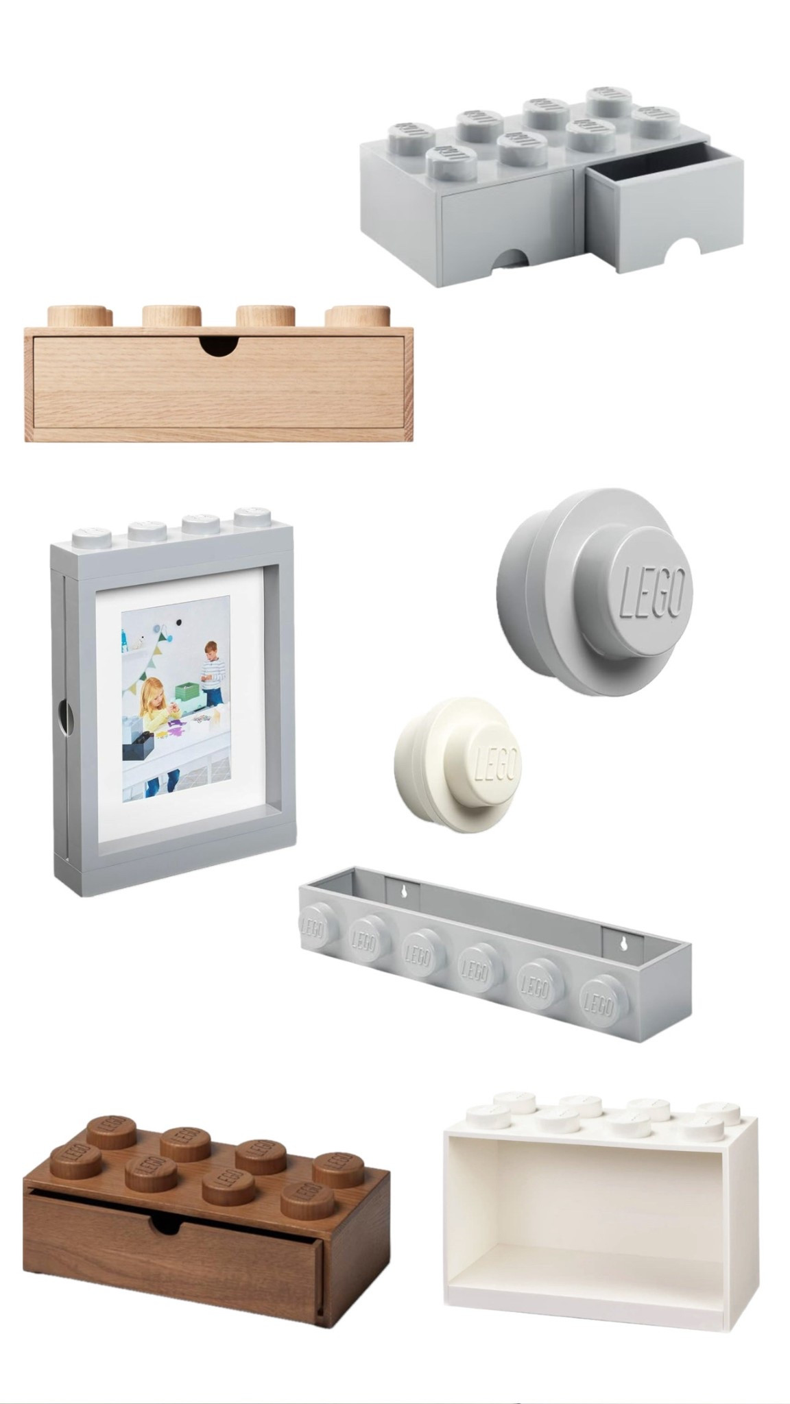 Lego home decor + organization 🤍🤎🩶

#LTKFindsUnder50 #LTKKids #LTKFindsUnder100