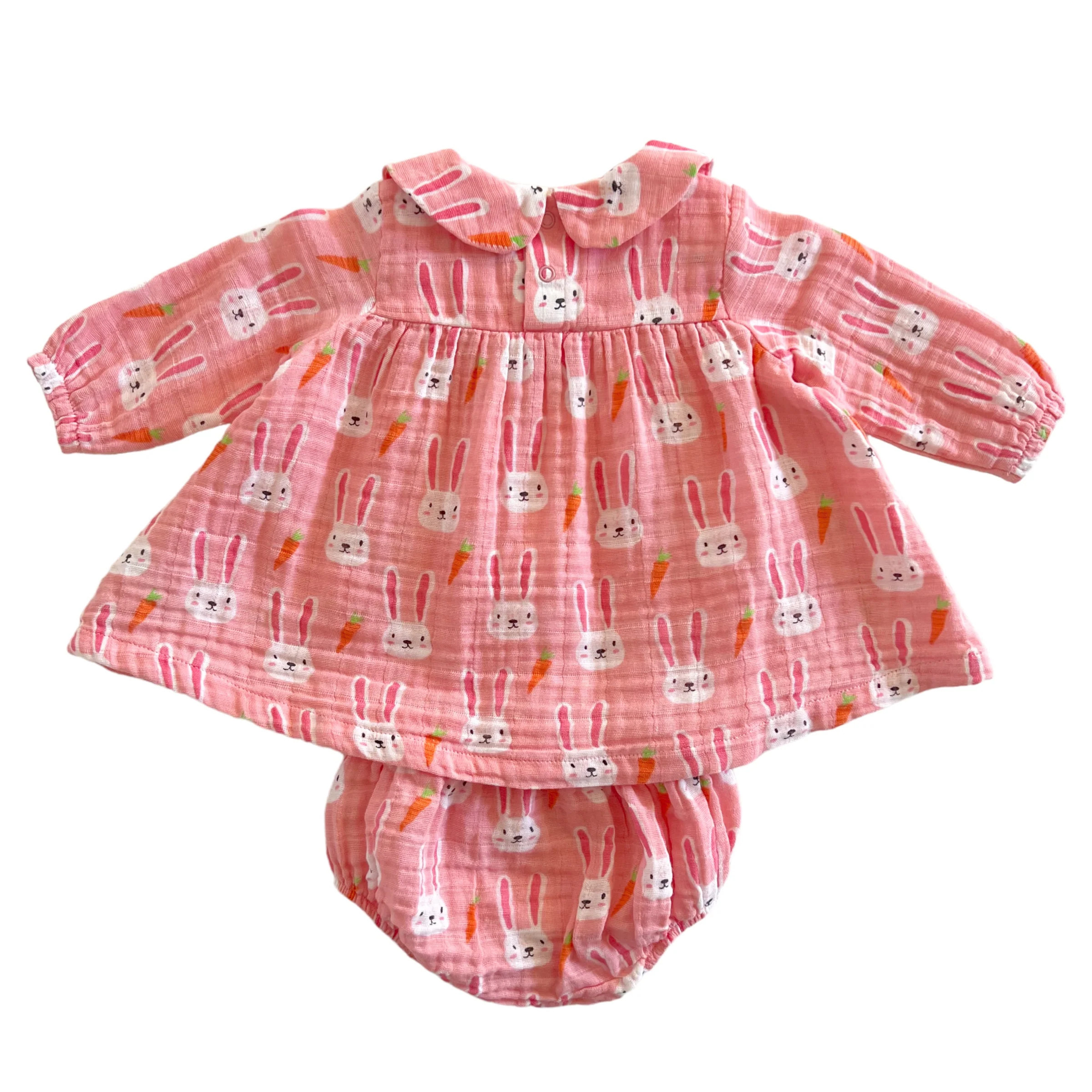 Peter Pan Collar Dress & Bloomer, Sister Bunny | SpearmintLOVE