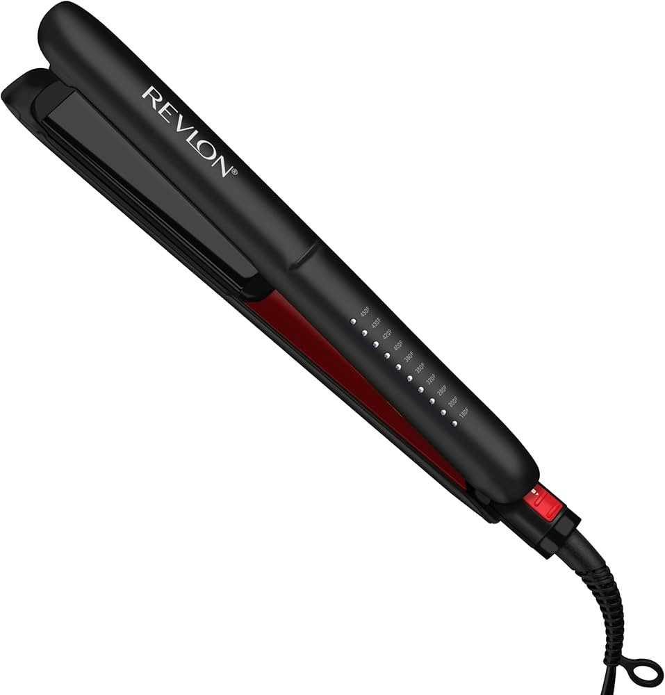 REVLON Smoothstay 1 Inch Hair Straightener - Coconut Oil Infused Flat Iron Helps Enhance Shine & ... | Amazon (US)