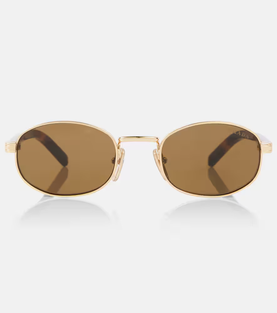 Prada Iconic Plaque round sunglasses | Mytheresa (US/CA)