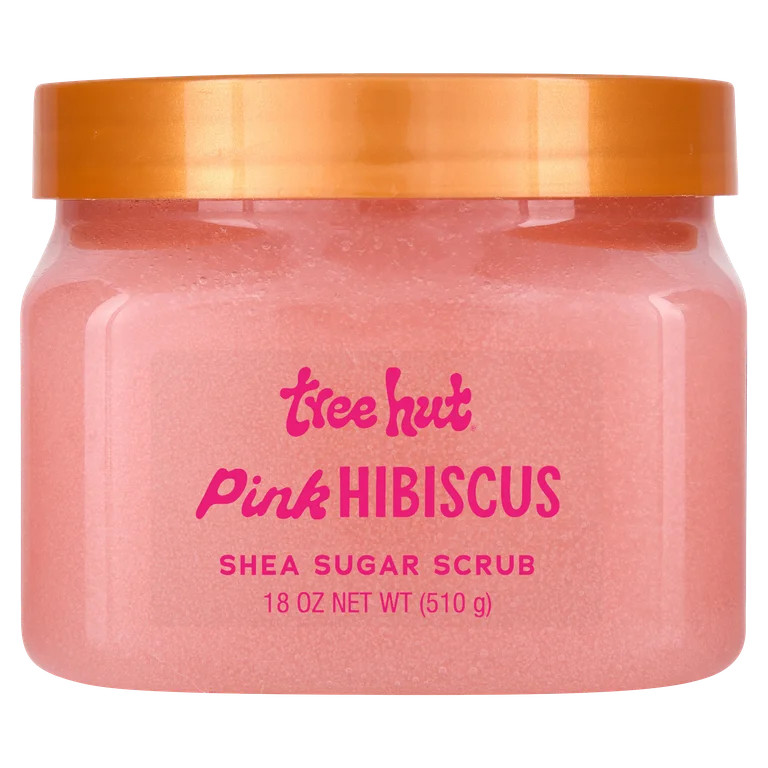 Tree Hut Body Scrub, Shea Sugar Hydrating Exfoliator for Softer, Smoother Skin, Pink Hibiscus, 18... | Walmart (US)