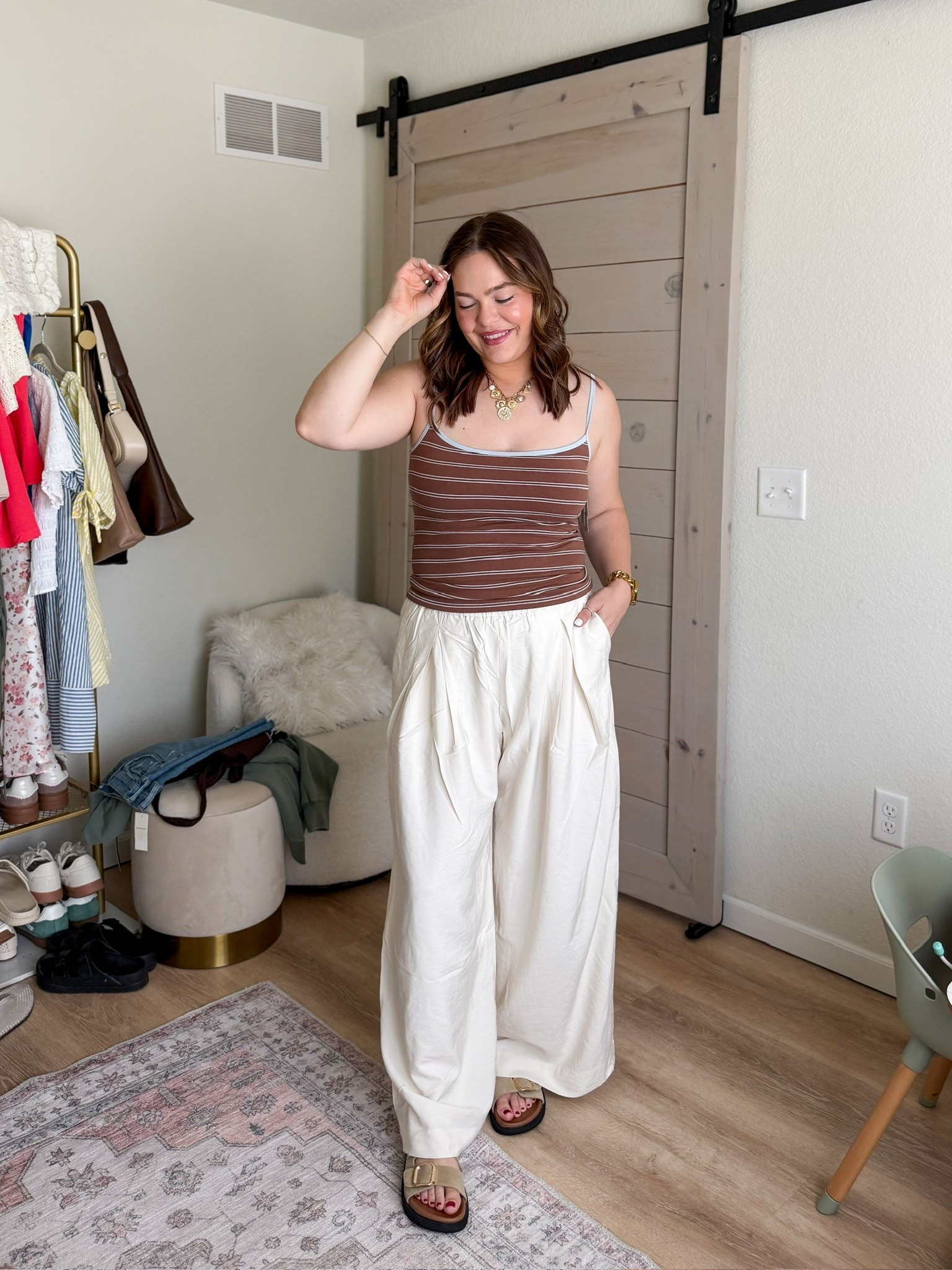 Size large in the tank and medium in the pants // huge @abercrombie  sale thru May 25 that’s 20-40% off almost everything plus use code AFSUMMER for an additional 15% off!

#LTKootd #LTKMidsize #LTKSeasonal